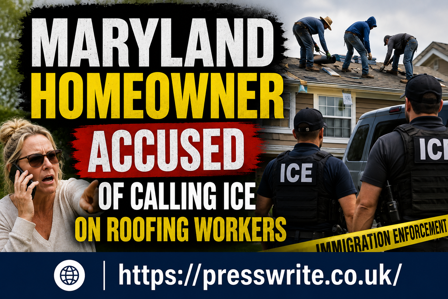 Maryland Homeowner Accused of Calling ICE on Roofing Workers: Viral Incident Sparks National Debate