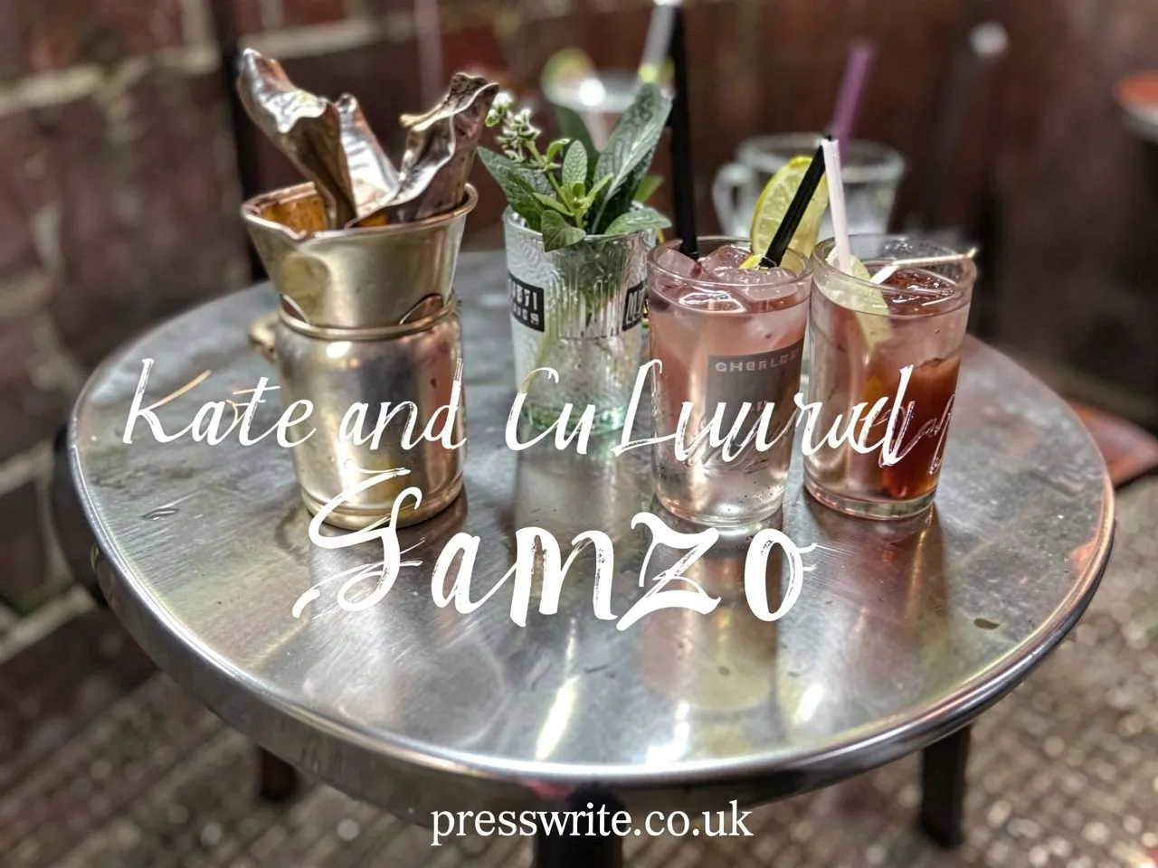 Kate and Laurel Sanzo Metal Drink Table
