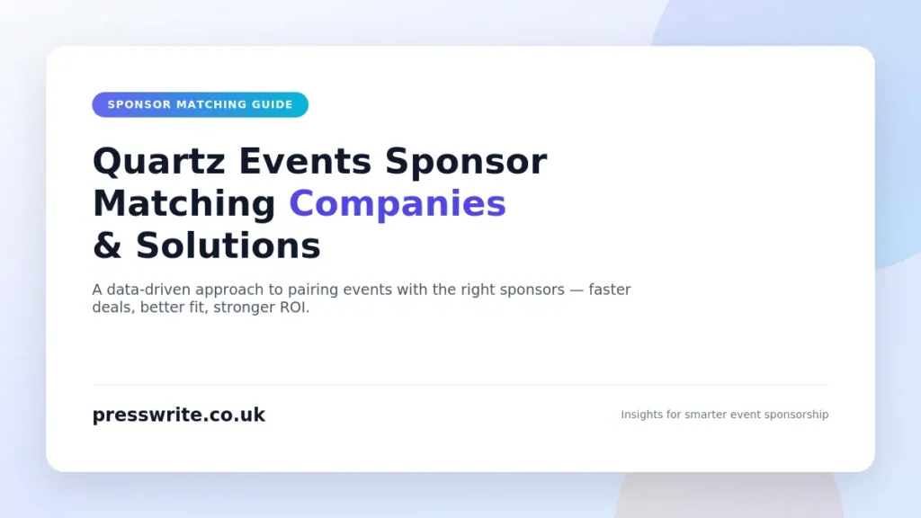 quartz events sponsor matching companies solutions