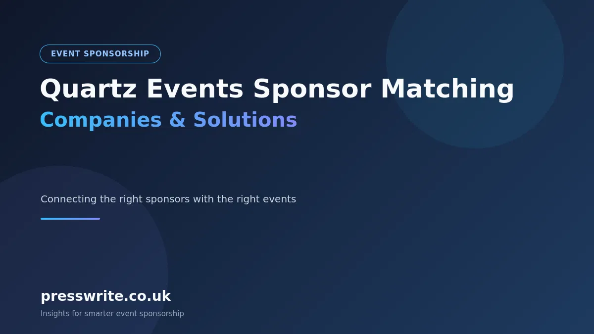 quartz events sponsor matching companies solutions